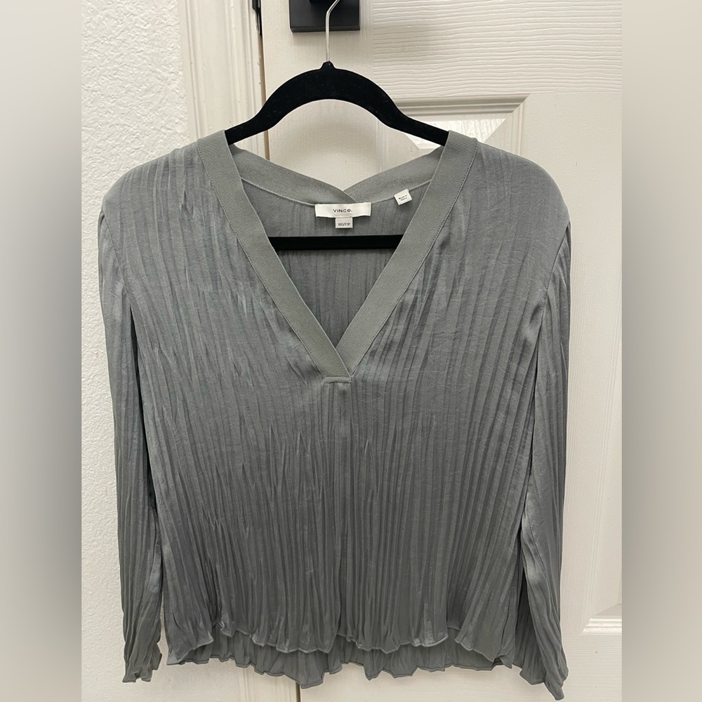 Vince v neck blouse